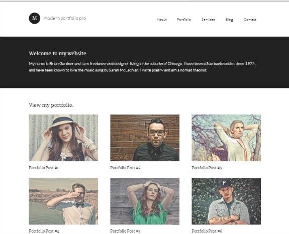 modern-portfolio-wordpress-theme