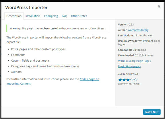 WordPress Importer