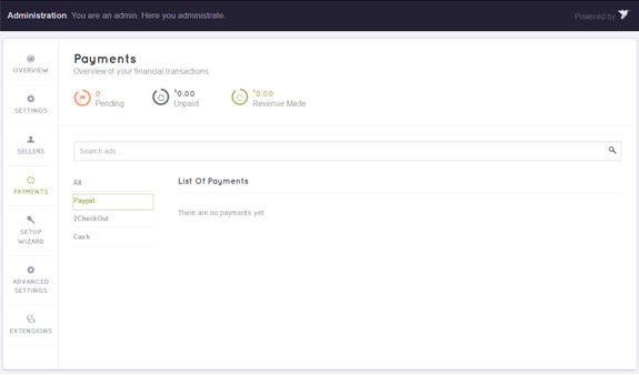 ClassifiedEngine Payments page