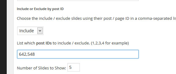 include exclude post page