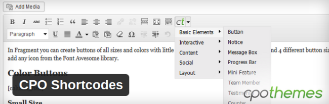 CPO Shortcodes