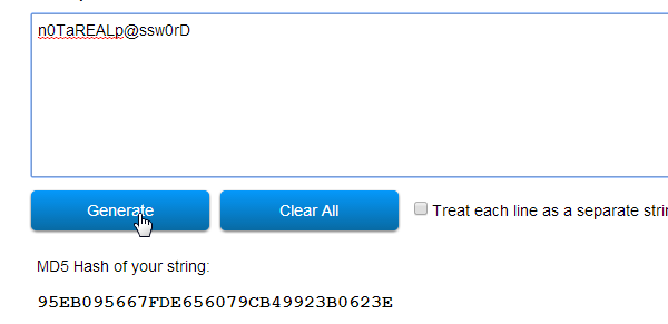 MD5 Hash Generator