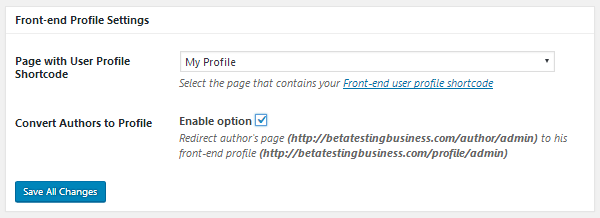 ProfilePress - Front-End Profile Setting