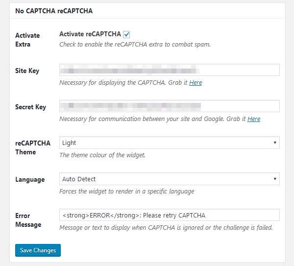 ProfilePress - reCAPTCHA