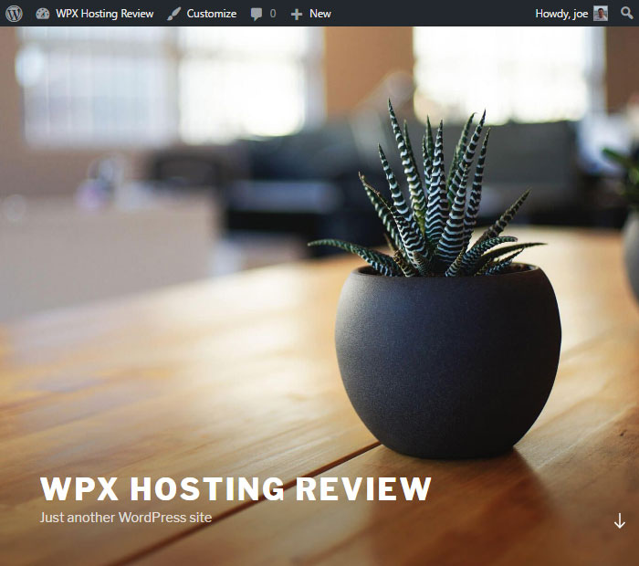 New WordPress Installation 