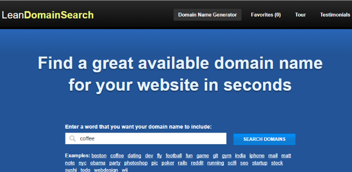 lean domain search