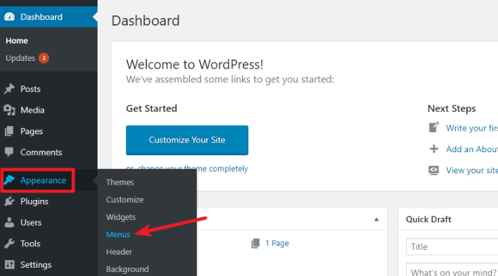 how to add a navigation menu to wordpress