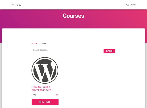 LearnPress - Courses Page