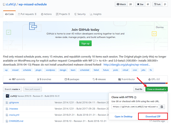 download wp missed schedule