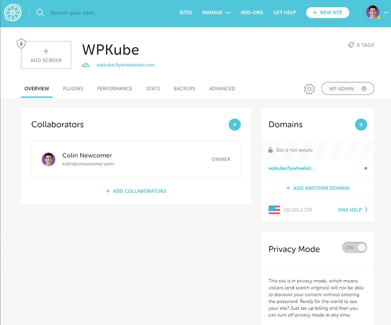 Flywheel dashboard