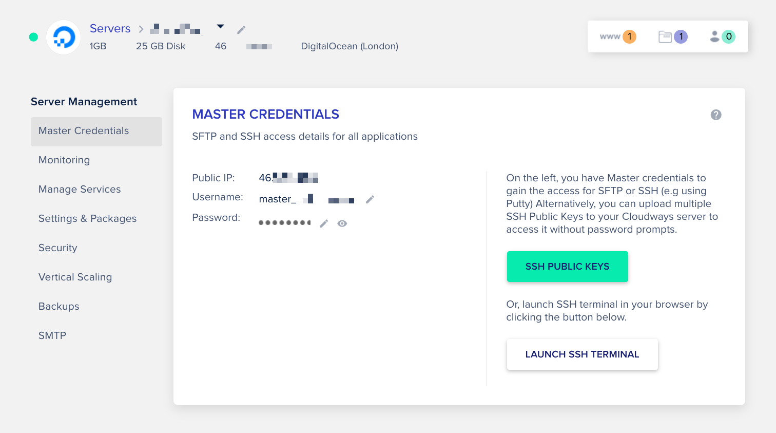 cloudways server