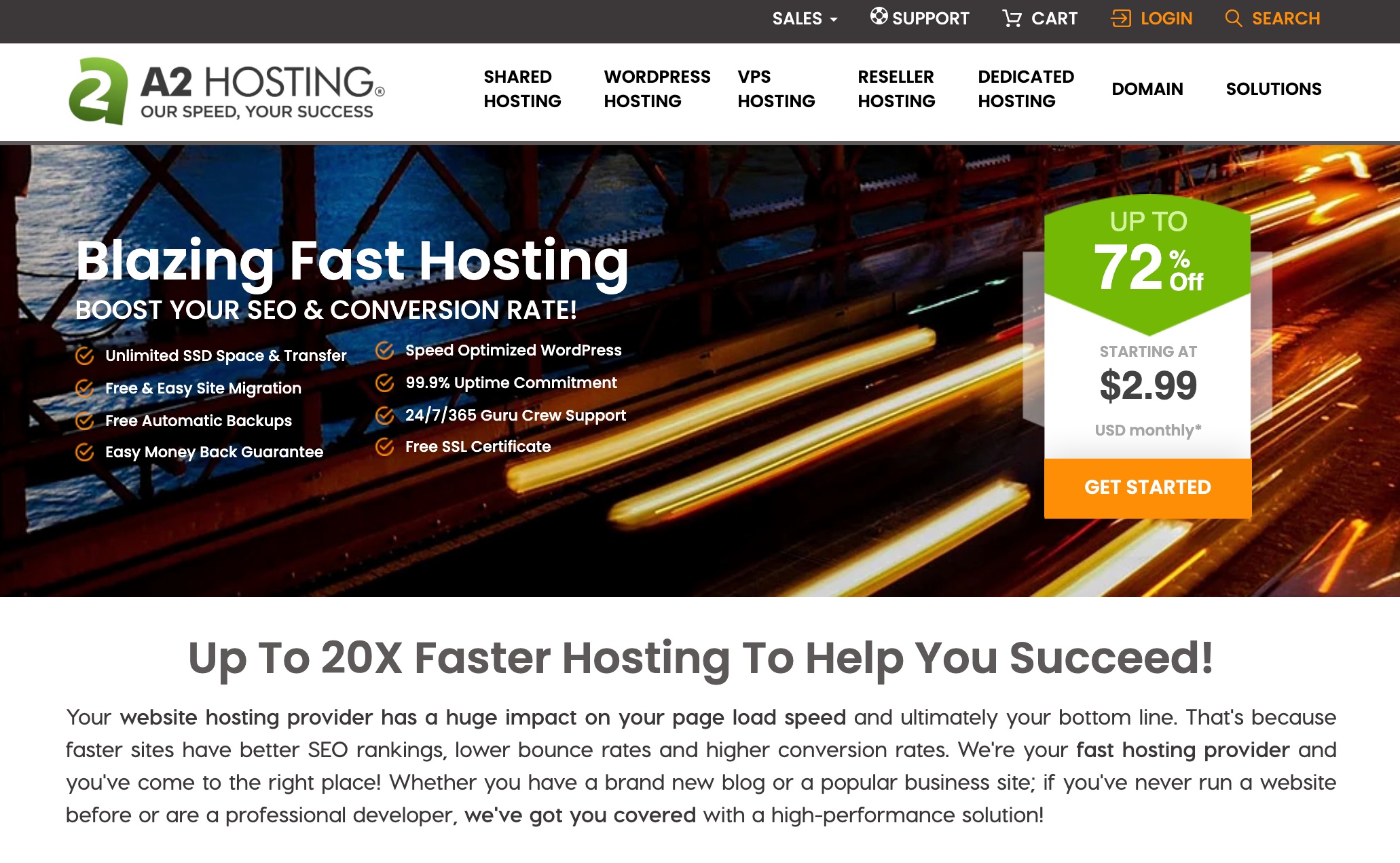 A2 Hosting review