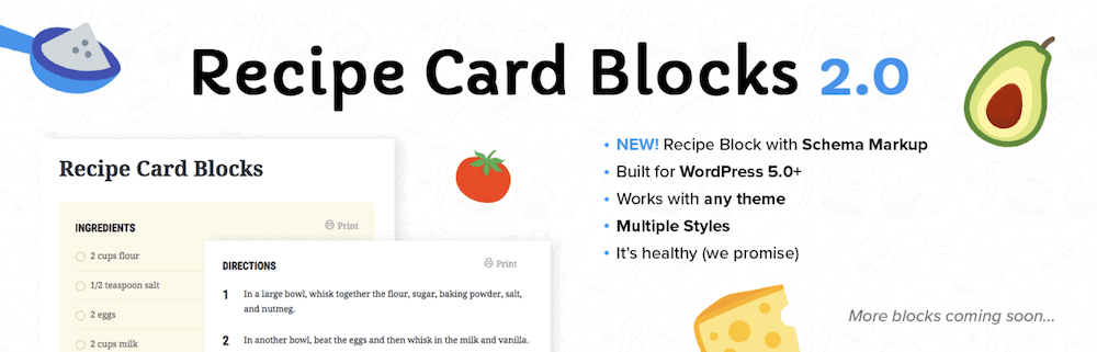 The Recipe Card Blocks plugin.