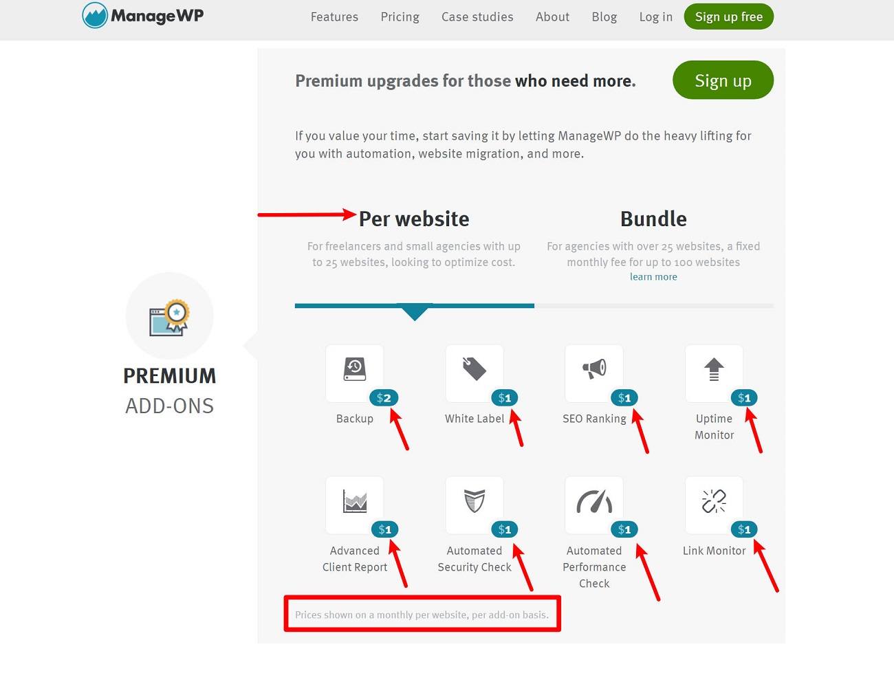 ManageWP pricing review vs MainWP