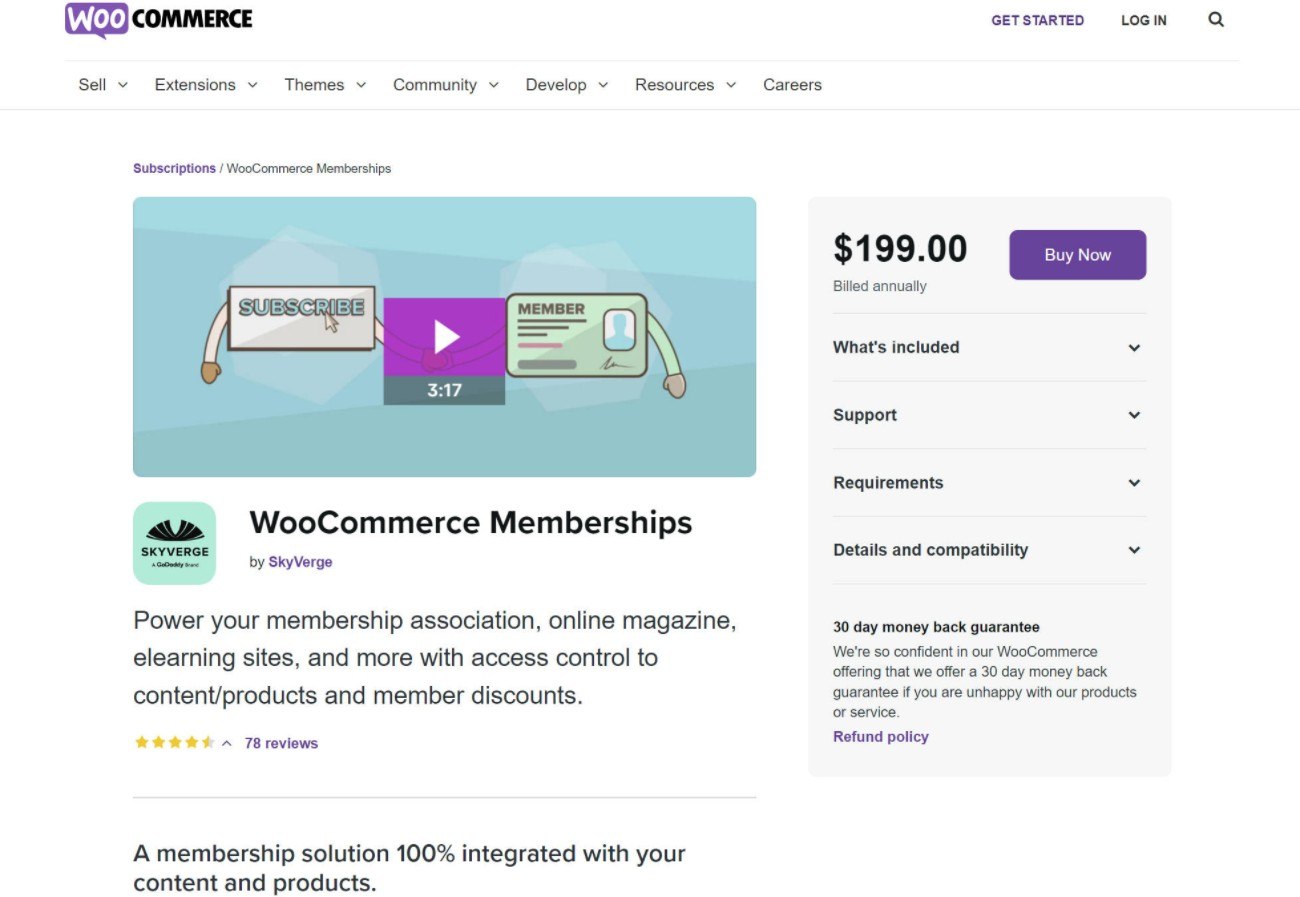 WooCommerce Memberships