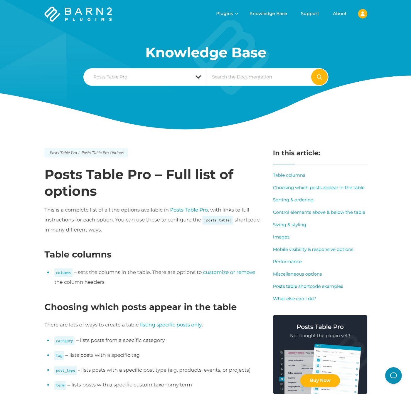 Barn2 Plugins using Heroic Knowledge Base