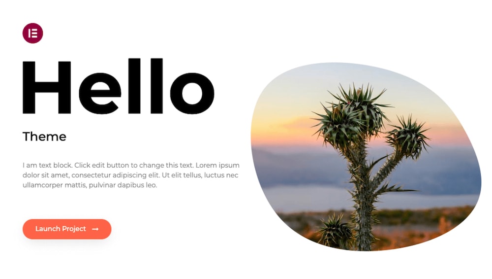 The Hello Elementor theme.