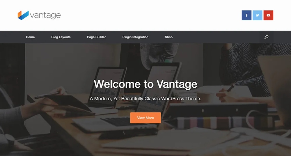 The Vantage theme.