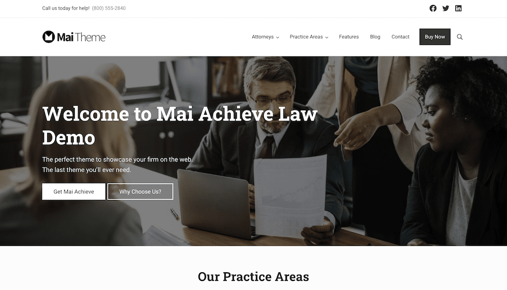 The Mai Achieve Pro theme.