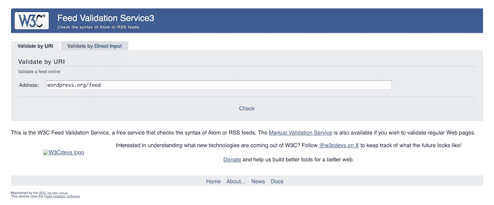 The W3C Feed Validator.